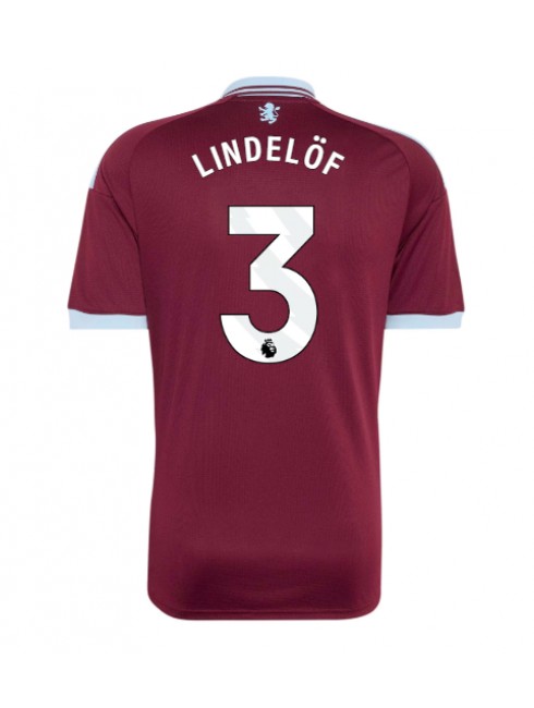 Aston Villa Victor Lindelof #3 Replika Hemmakläder 2026-27 Kortärmad Aston Villa Victor Lindelof #3 Replika Hemmakläder 2026-27 Kortärmad